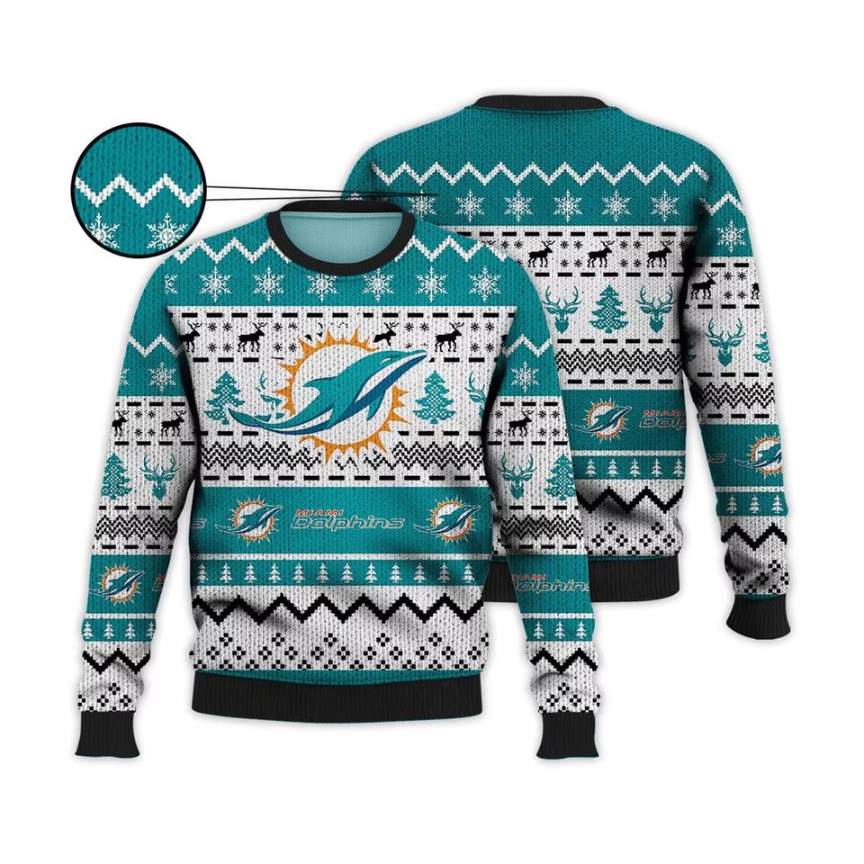 Miami Football Ugly Christmas Sweater