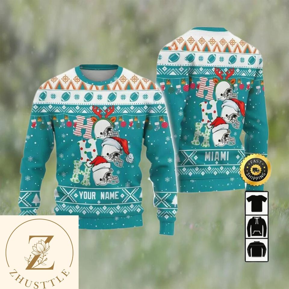 Miami Football Ugly Christmas Sweater