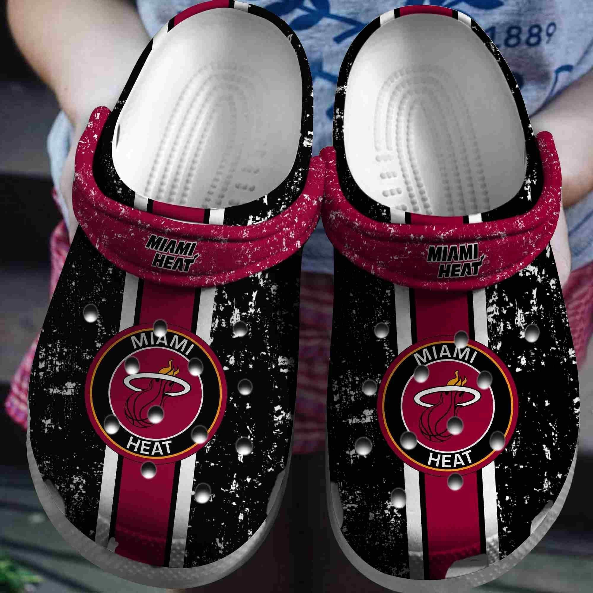 Miami Heat Basketball Club Crocband Shoes Clogs Comfortable For Men Women