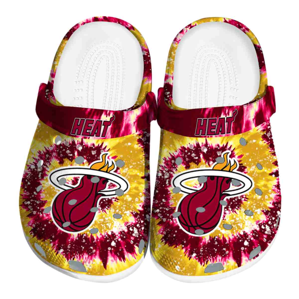 Miami Heat NBA Sport Crocs Crocband Clogs Shoes Comfortable For Men Women and Kids