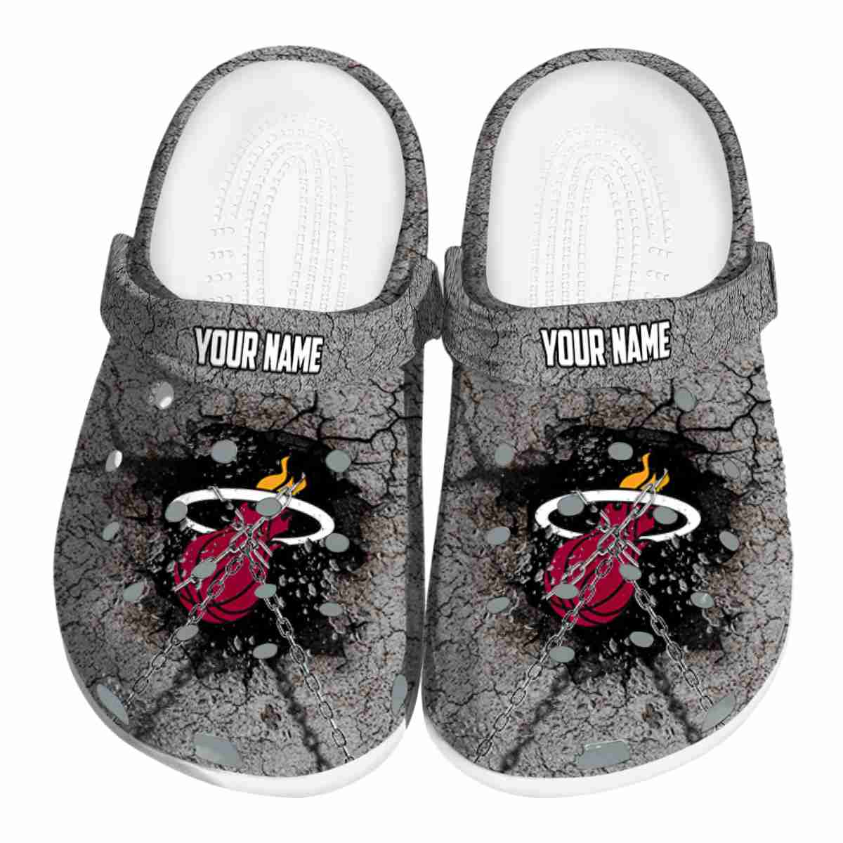 Miami Heat NBA Sport Crocs Crocband Clogs Shoes Comfortable For Men Women and Kids