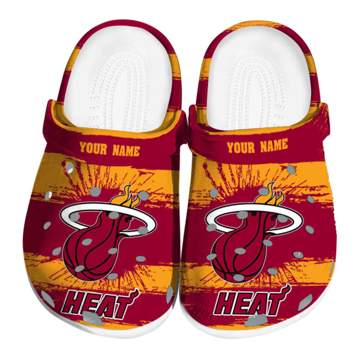 Miami Heat NBA Sport Crocs Crocband Clogs Shoes Comfortable For Men Women and Kids