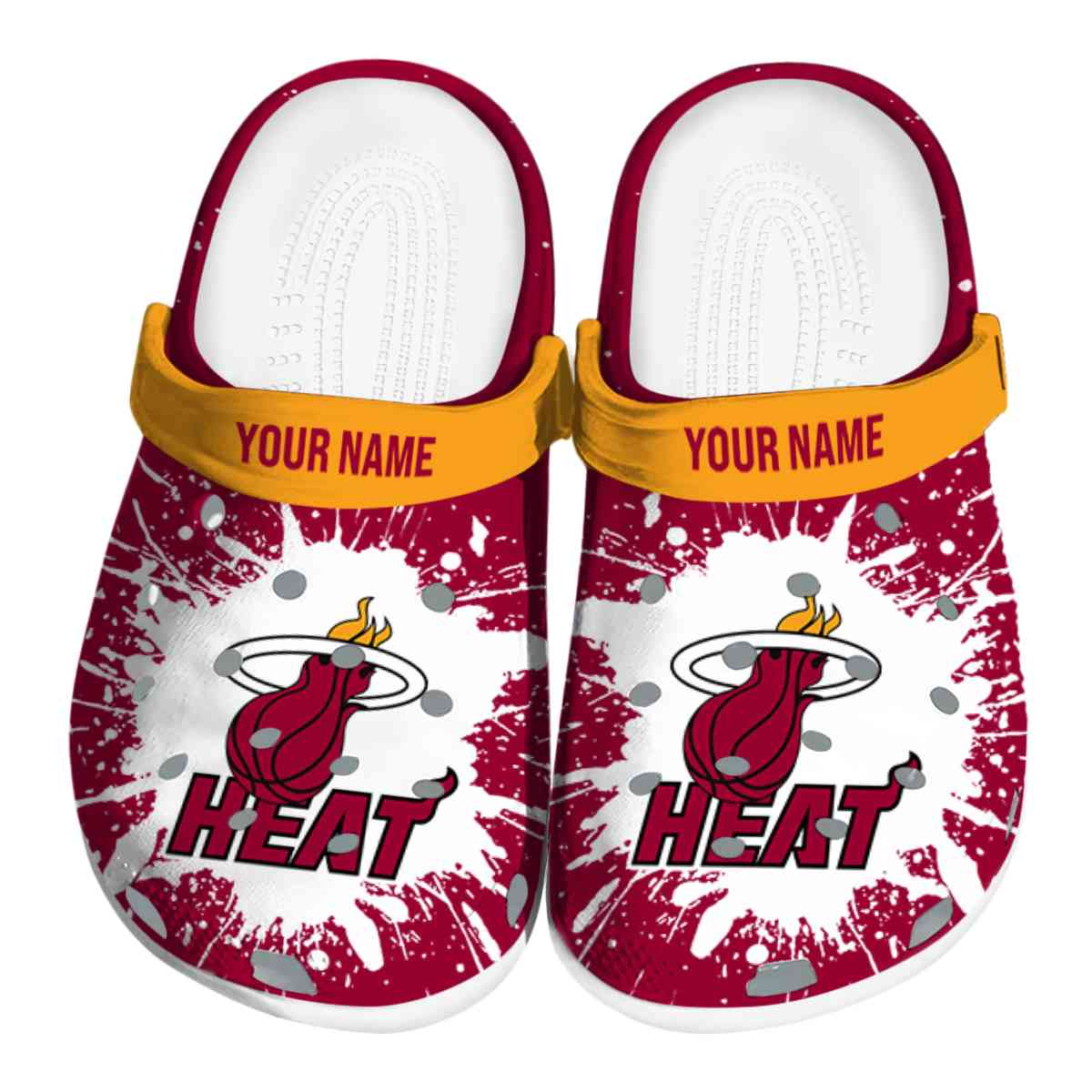 Miami Heat NBA Sport Crocs Crocband Clogs Shoes Comfortable For Men Women and Kids