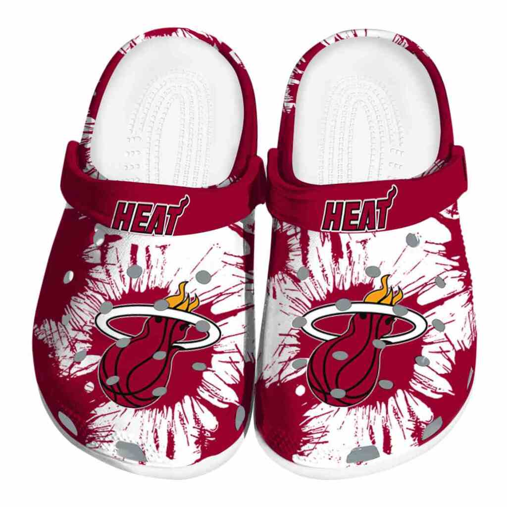 Miami Heat Splatter Graphics ClogTVC1801709