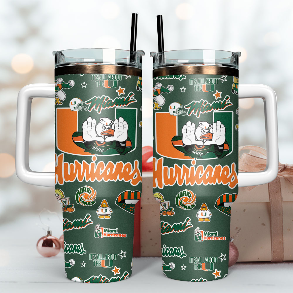 Miami Hurricanes NCAA Sport Custom Stanley Cup 40 oz 30 oz Tumbler With HandleTVC2301304