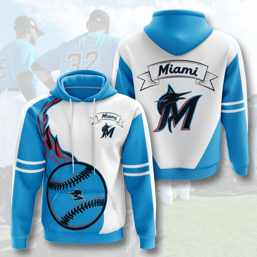 MIAMI MARLINS 3D All Over Print Hoodie, Zip Hoodie