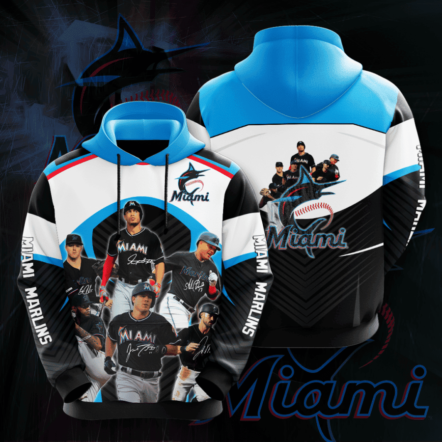 Miami Marlins 3D All Over Print Hoodie, Zip Hoodie