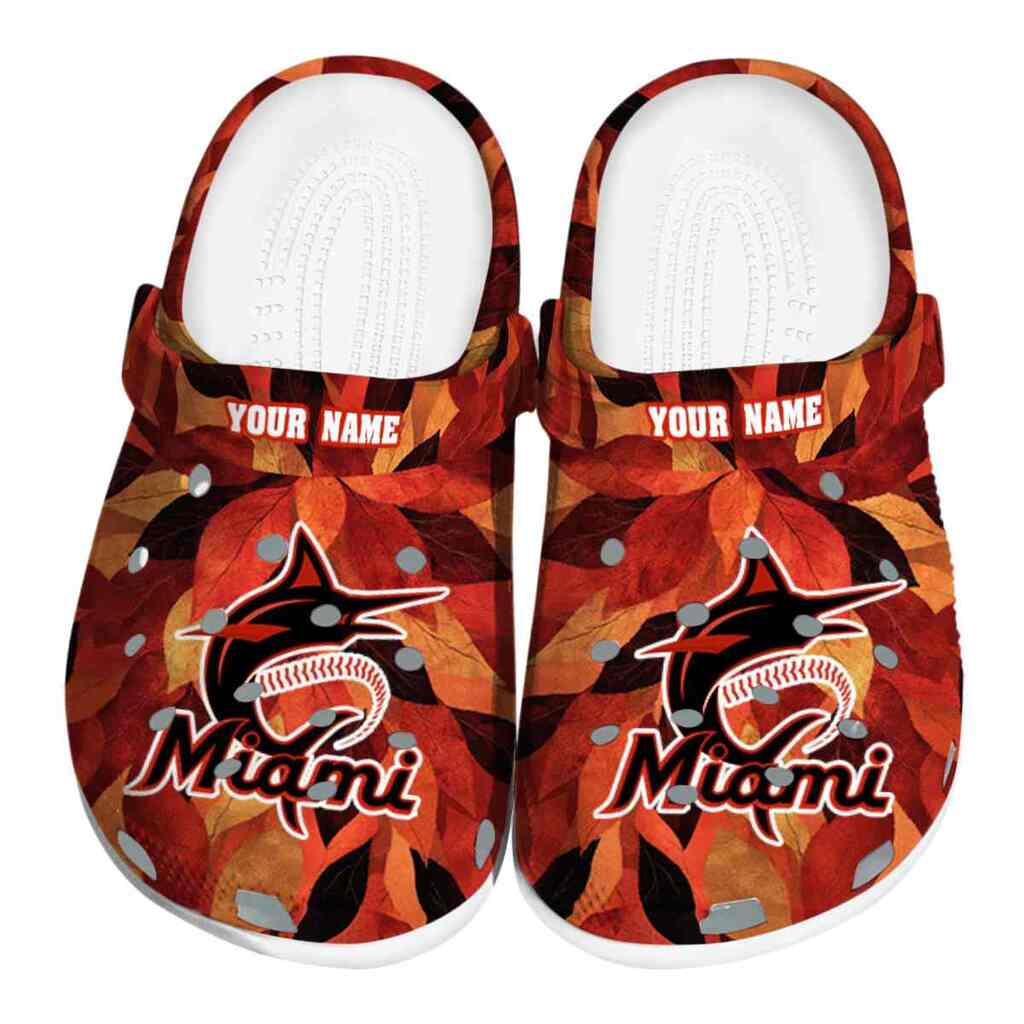 Miami Marlins Autumn Leaves ClogTVC1801928