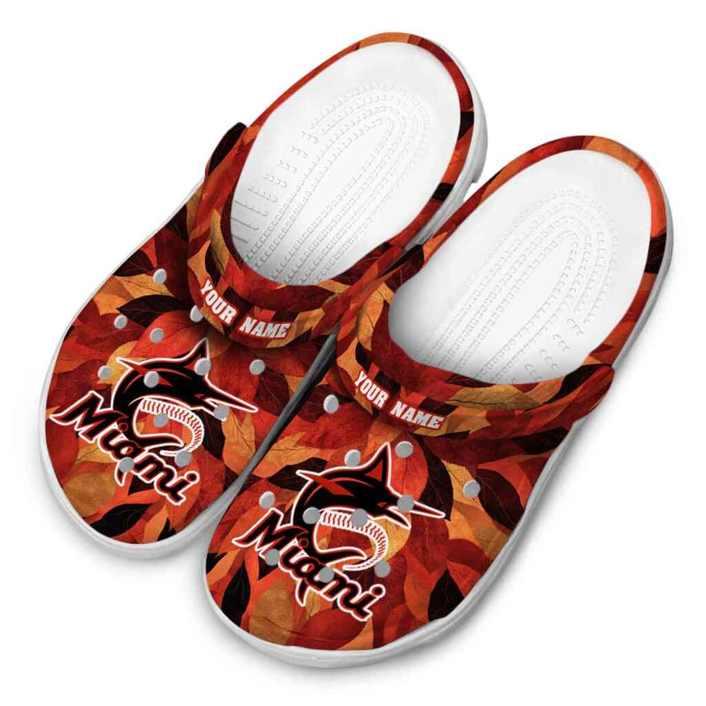 Miami Marlins Autumn Leaves ClogTVC1801928 - Image 4