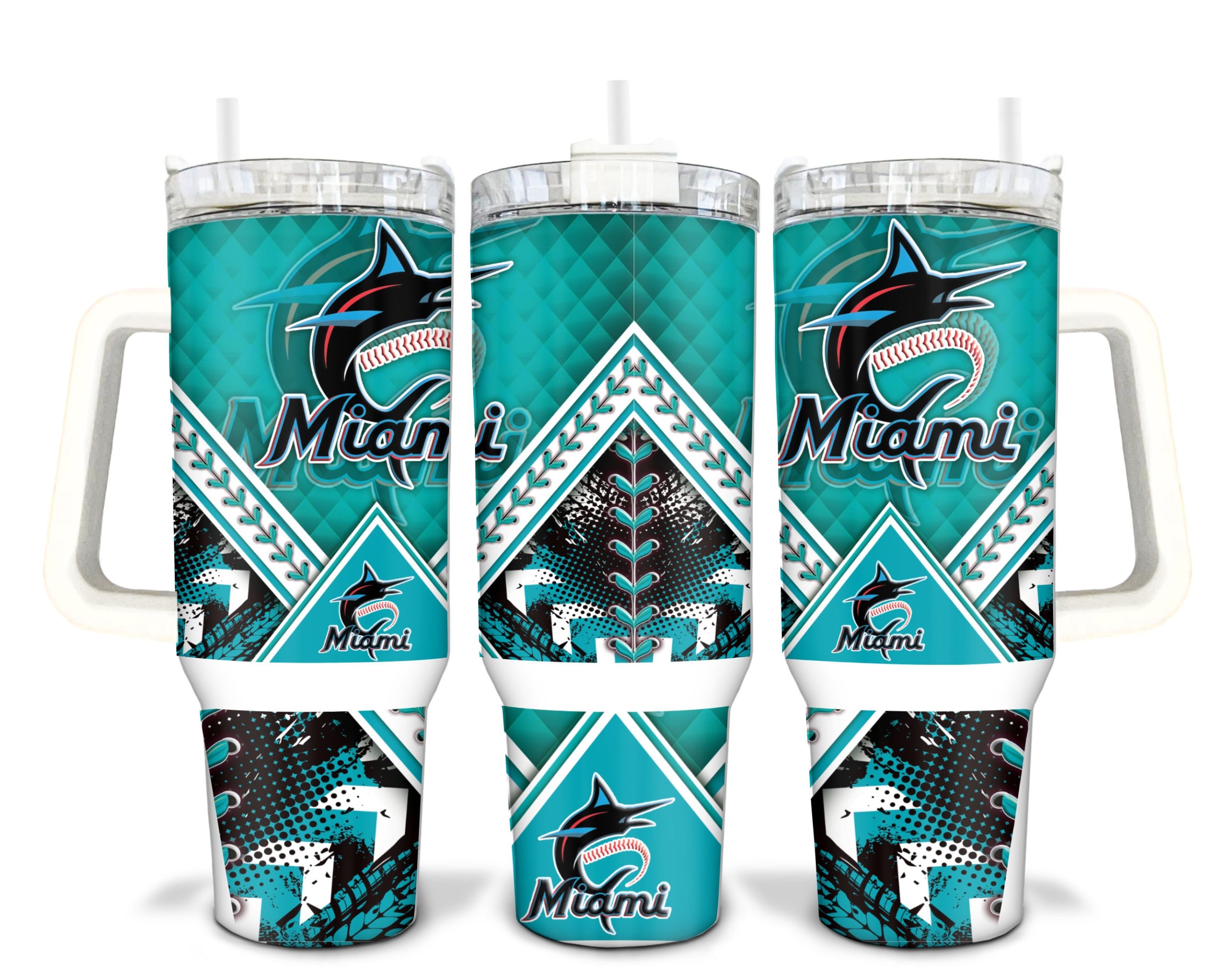 Miami Marlins MLB Custom Stanley Cup 40 oz 30 oz Tumbler With HandleTVC2301229