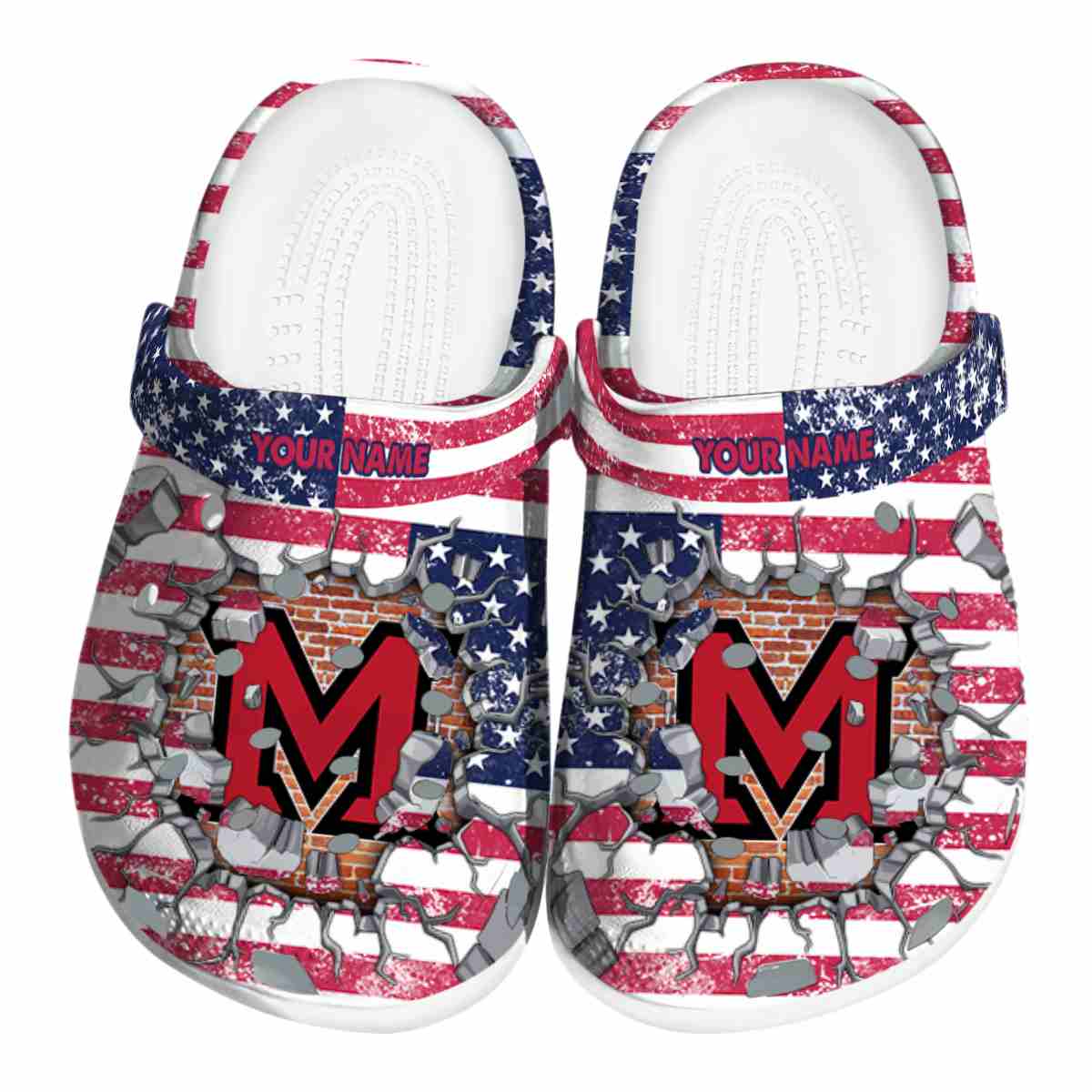 Miami RedHawks NCAA Sport Crocs Crocband Clogs Shoes Comfortable For Men Women and Kids