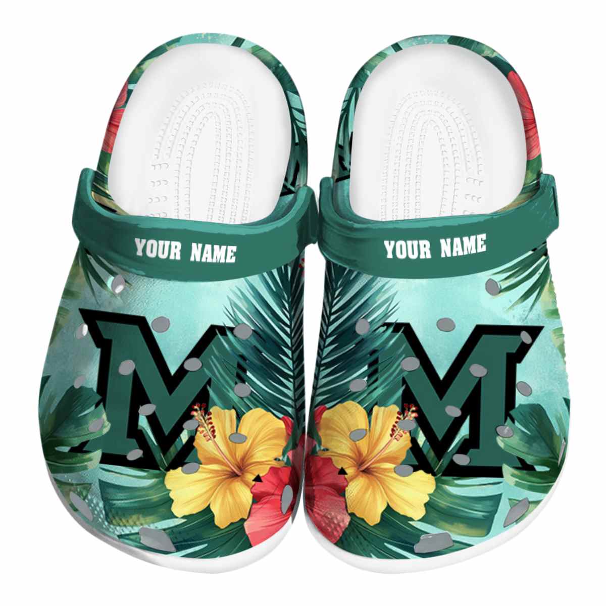 Miami RedHawks NCAA Sport Crocs Crocband Clogs Shoes Comfortable For Men Women and Kids
