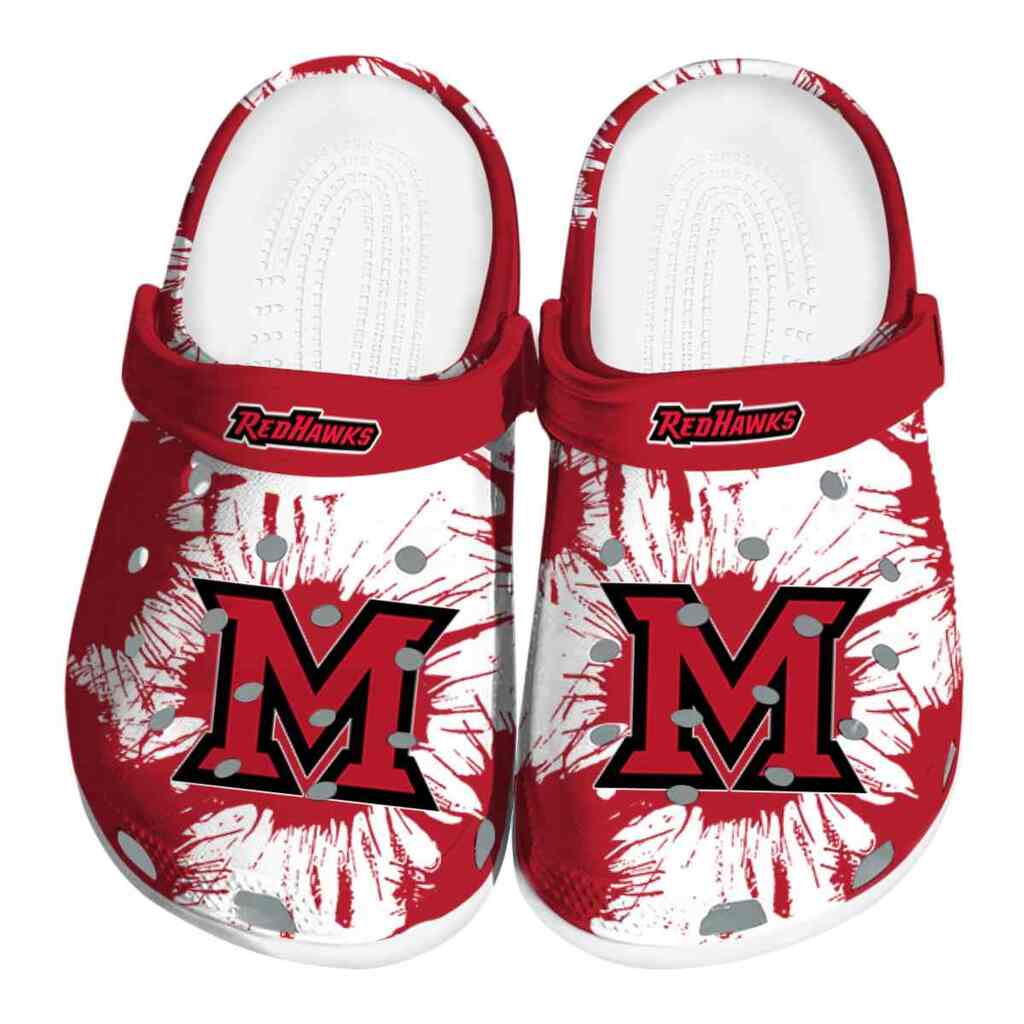 Miami RedHawks Splatter Graphics ClogTVC1801710