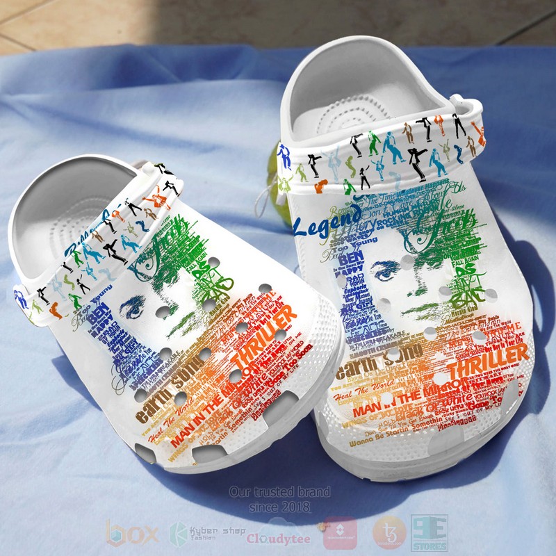 Michael Jackson Music Crocs Crocband Clogs Shoes Comfortable For Men Women and Kids