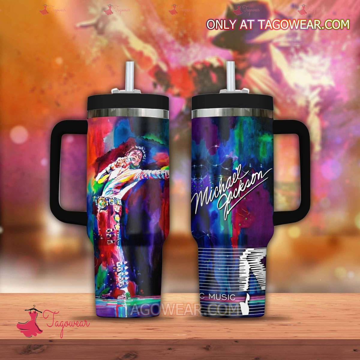 Michael Jackson Music Custom Stanley Cup 40 oz 30 oz Tumbler With HandleTVC230102