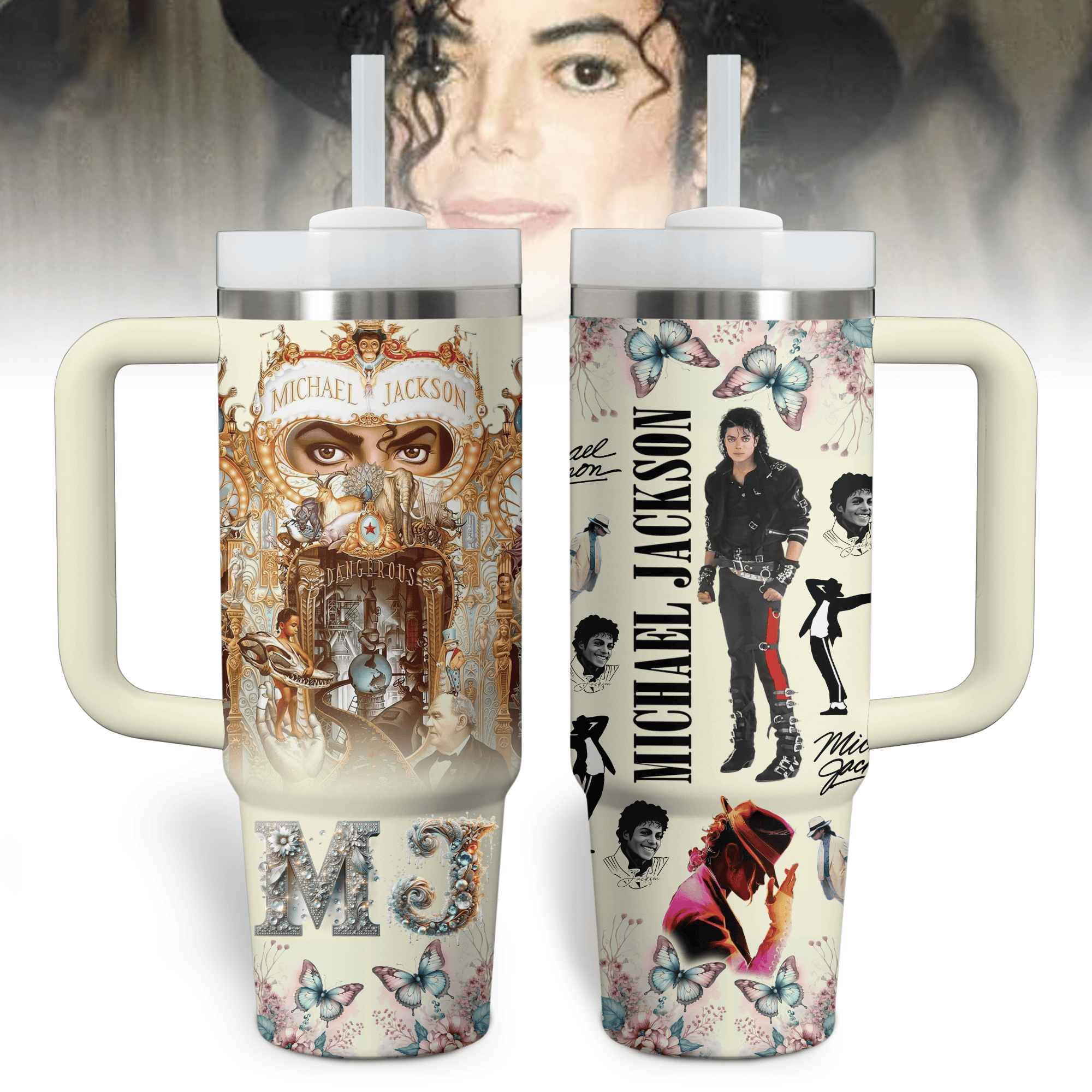 Michael Jackson Music Custom Stanley Cup 40 oz 30 oz Tumbler With HandleTVC2301798