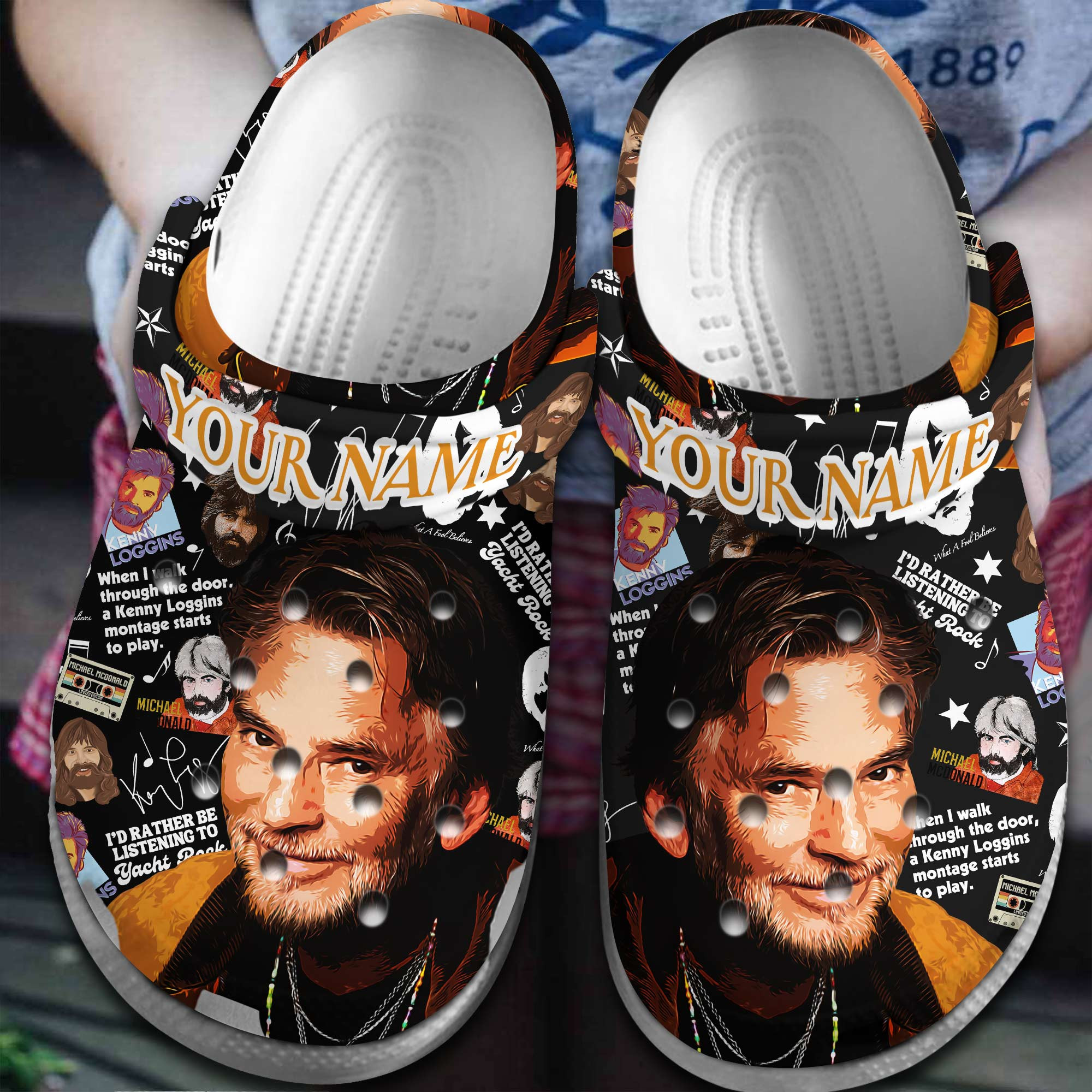 Michael McDonal Music Crocs Crocband Clogs Shoes Comfortable For Men Women and Kids