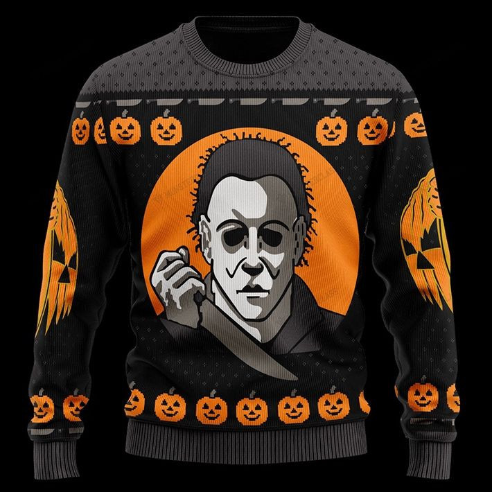 Michael Myers Halloween For Unisex Ugly Christmas Sweater Adult 3D Funny Matching for family
