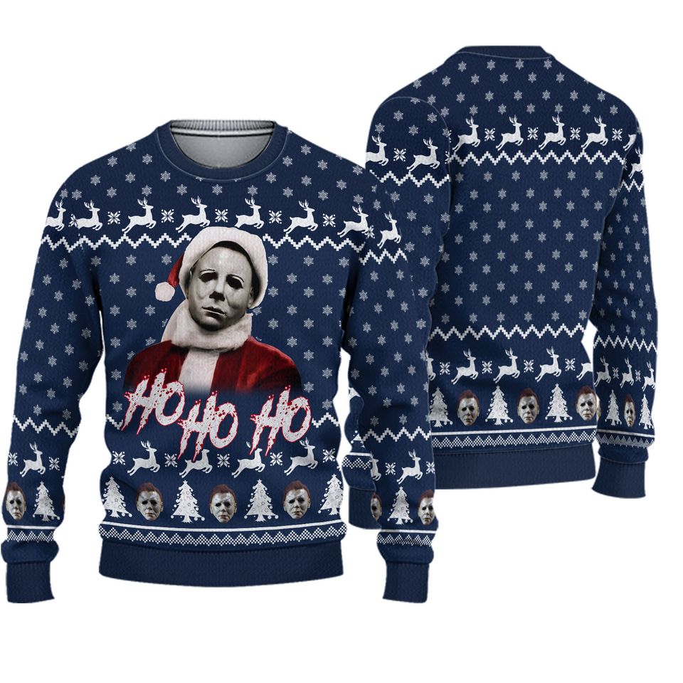 Michael Myers Horror Christmas Ugly Sweater