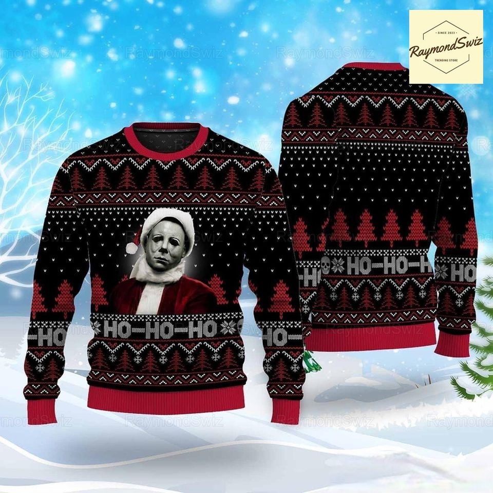 Michael Myers Horror Christmas Ugly Sweater