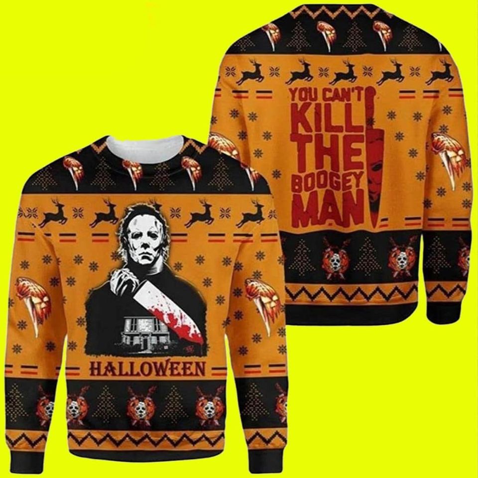 Michael Myers Horror Christmas Ugly Sweater