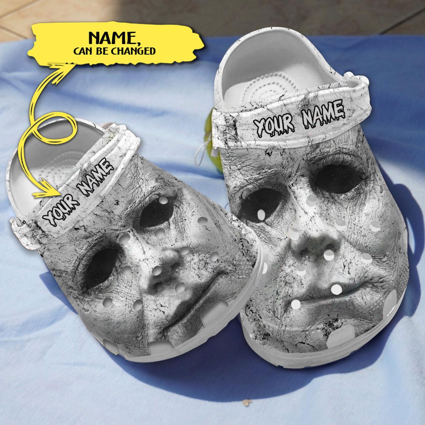 Michael Myers Horror Movie Crocs Crocband Clogs Shoes Comfortable For Men Women and Kids