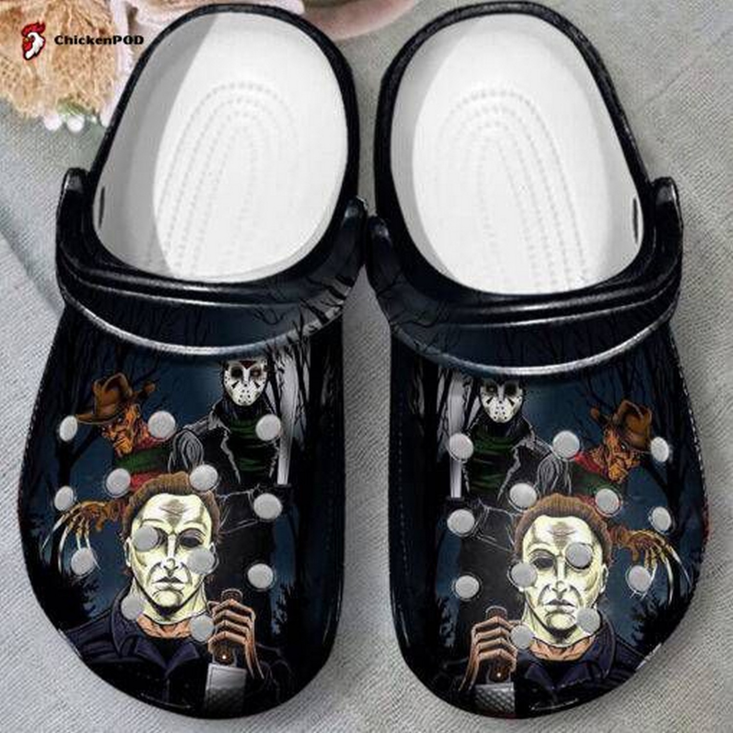 Michael Myers Horror Movie Crocs Crocband Clogs Shoes Comfortable For Men Women and Kids