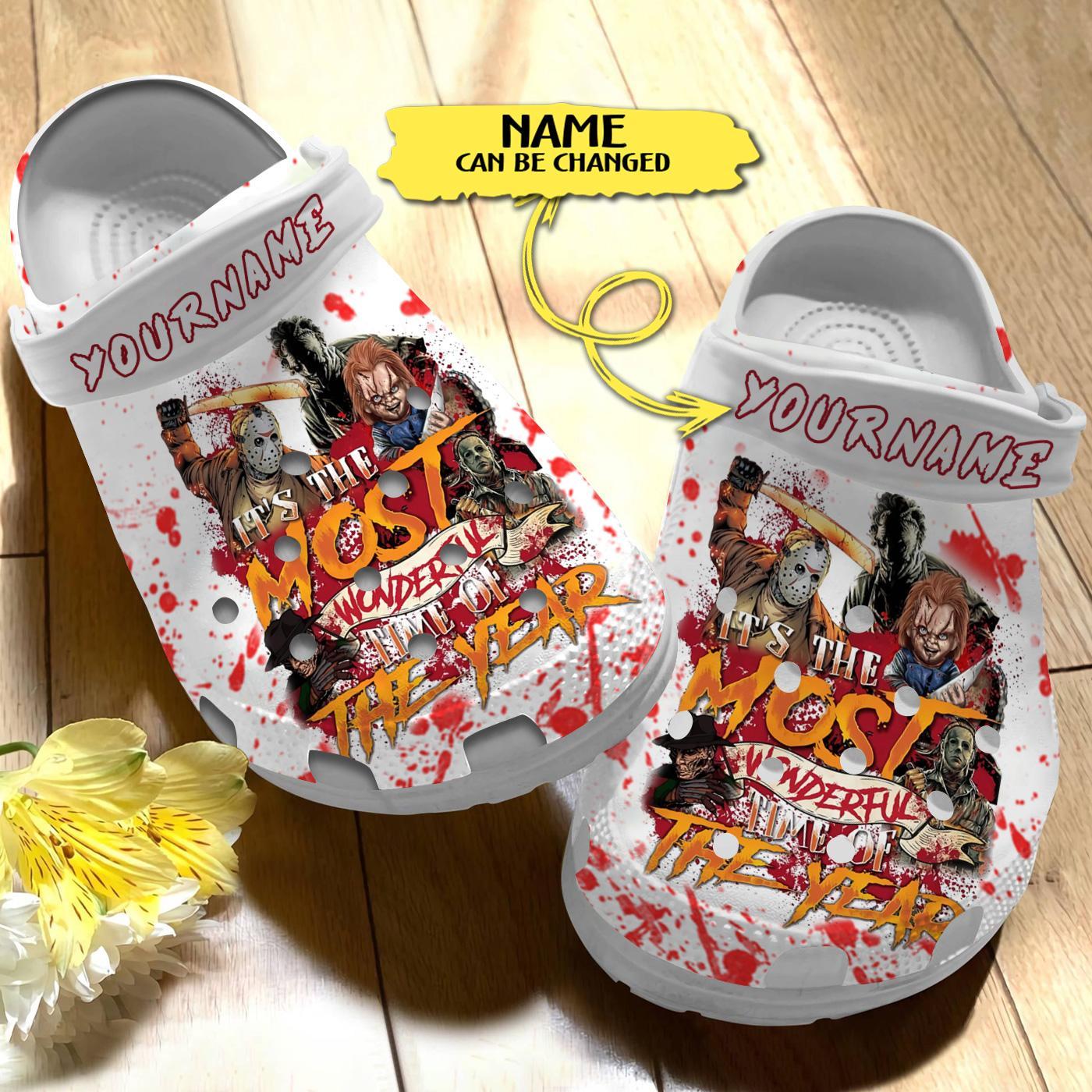 Michael Myers Horror Movie Crocs Crocband Clogs Shoes Comfortable For Men Women and Kids