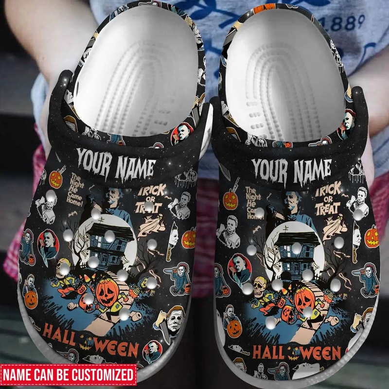 Michael Myers Horror Movie Crocs Crocband Clogs Shoes Comfortable For Men Women and Kids