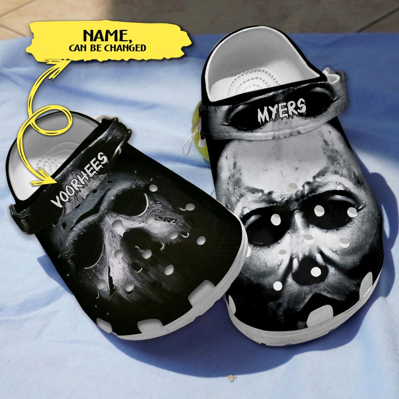 Michael Myers Horror Movie Crocs Crocband Clogs Shoes Comfortable For Men Women and Kids
