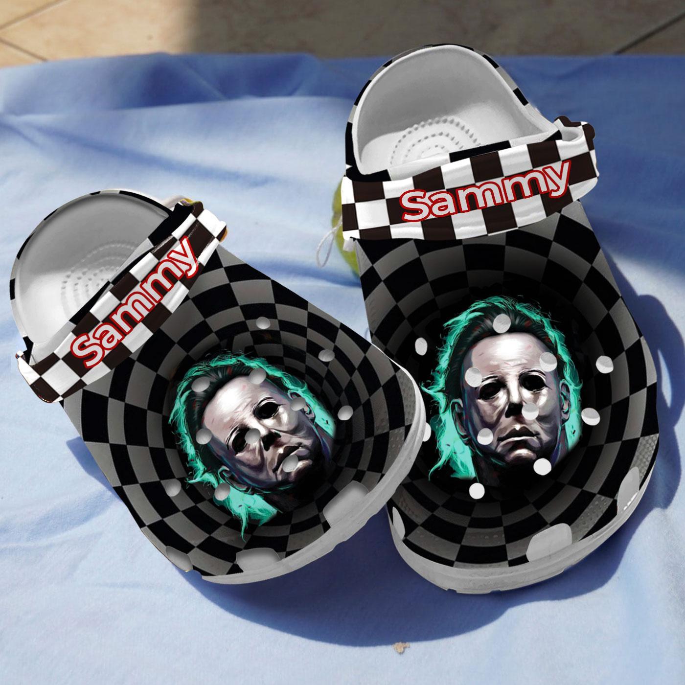 Michael Myers Horror Movie Crocs Crocband Clogs Shoes Comfortable For Men Women and Kids