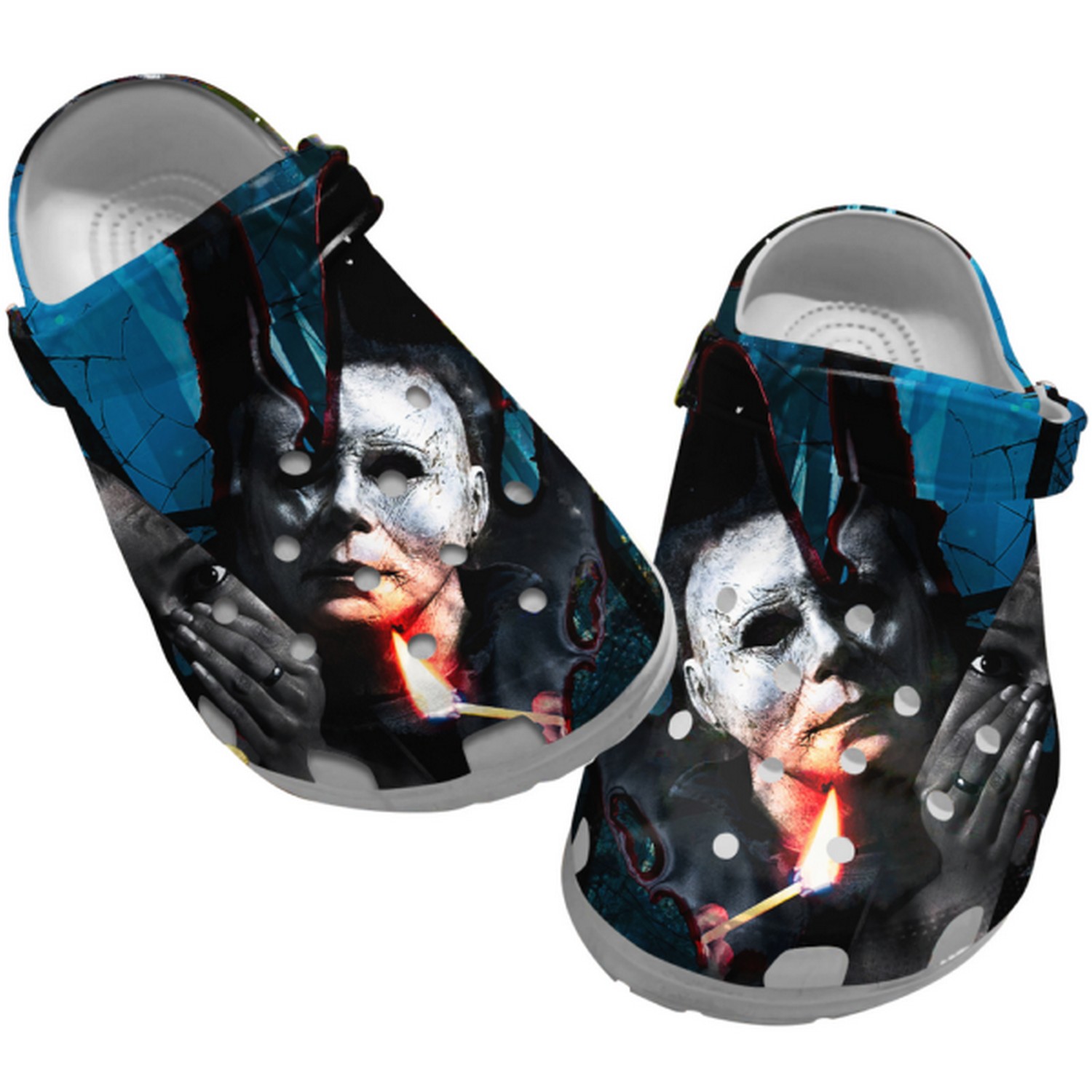 Michael Myers Horror Movie Crocs Crocband Clogs Shoes Comfortable For Men Women and Kids