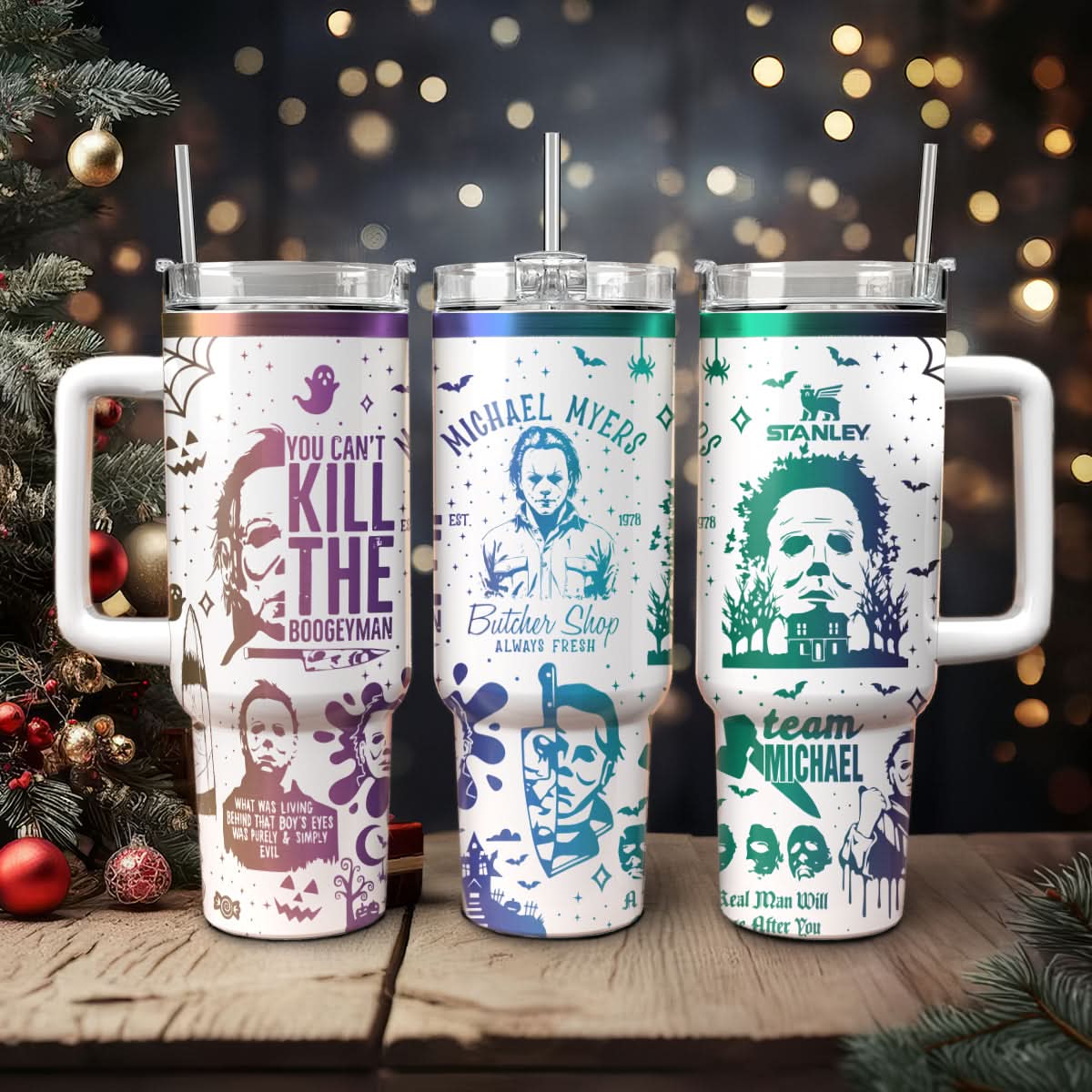 Michael Myers Horror Movies Custom Stanley Cup 40 oz 30 oz Tumbler With HandleTVC2301453