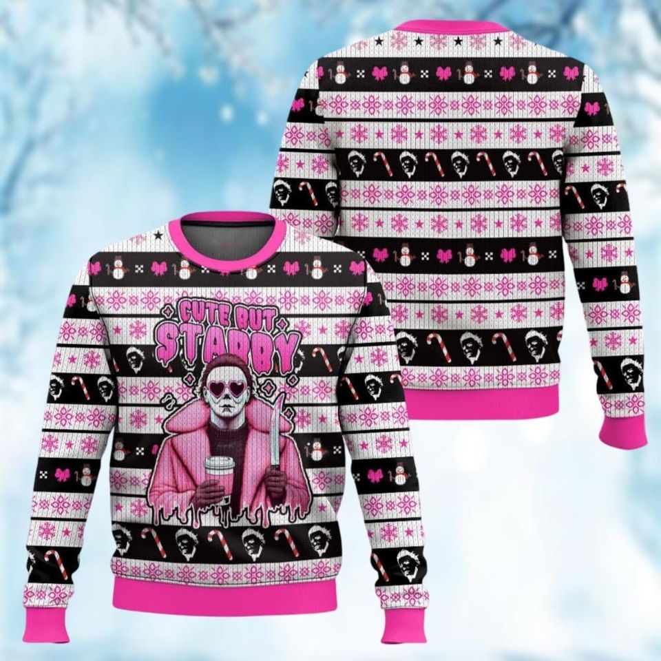 Michael Myers Ugly Sweater, Michael Myers Xmas Sweater, Horror Movie Xmas Sweater - Image 2