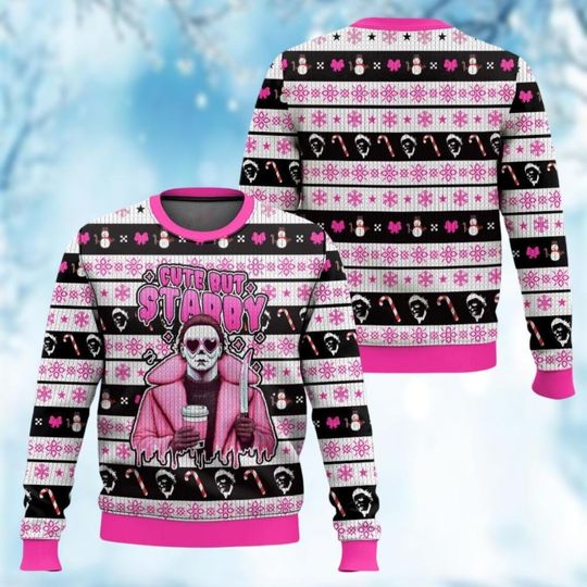 Michael Myers Ugly Sweater, Michael Myers Xmas Sweater, Horror Movie Xmas Sweater - Image 7