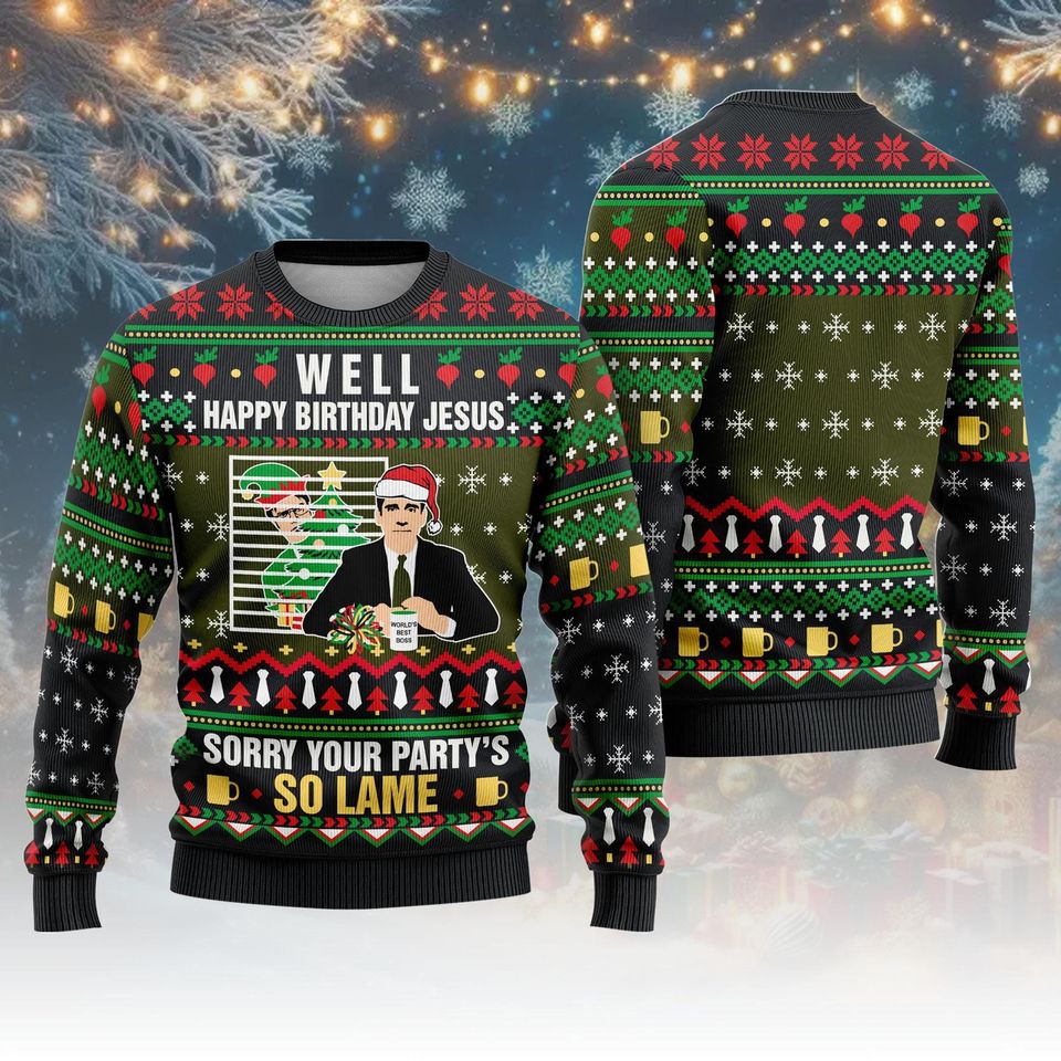 Michael Scott The Office Ugly Christmas Sweater, The Office Michael Scott Sweatshirt