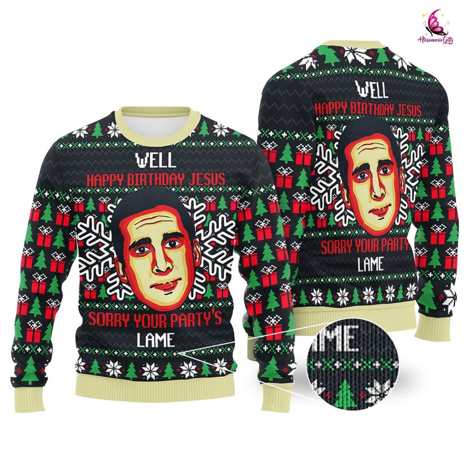 Michael Scott Ugly Xmas Sweater Shirt | The Office Xmas Sweatshirt
