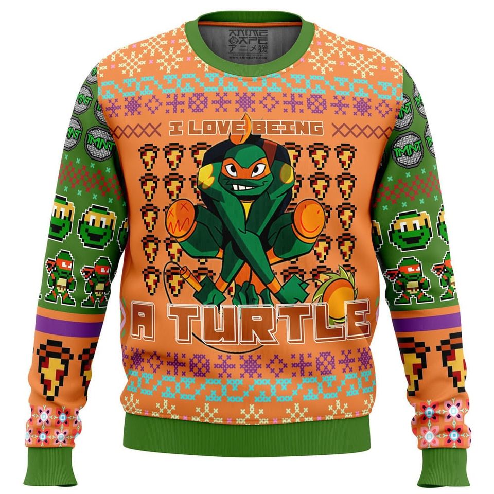 Michelangelos Rise of the TMNT Ugly Christmas Sweater, Christmas Sweater