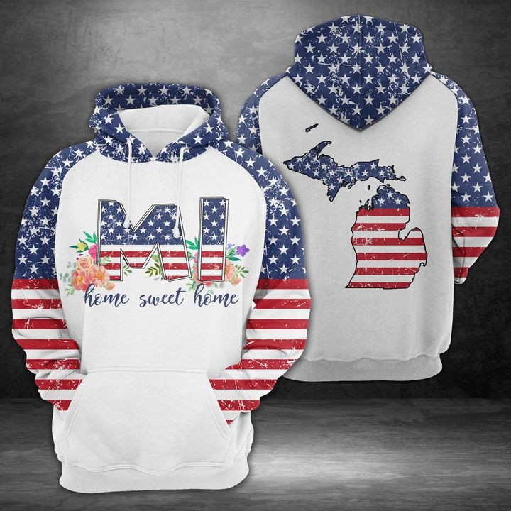 Michigan Home Sweet Home 3D All Over Print Hoodie, Zip Hoodie
