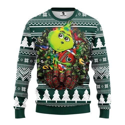 Michigan State Spartans Grinch Hug For Unisex Ugly Christmas Sweater Adult 3D Funny Matching for family