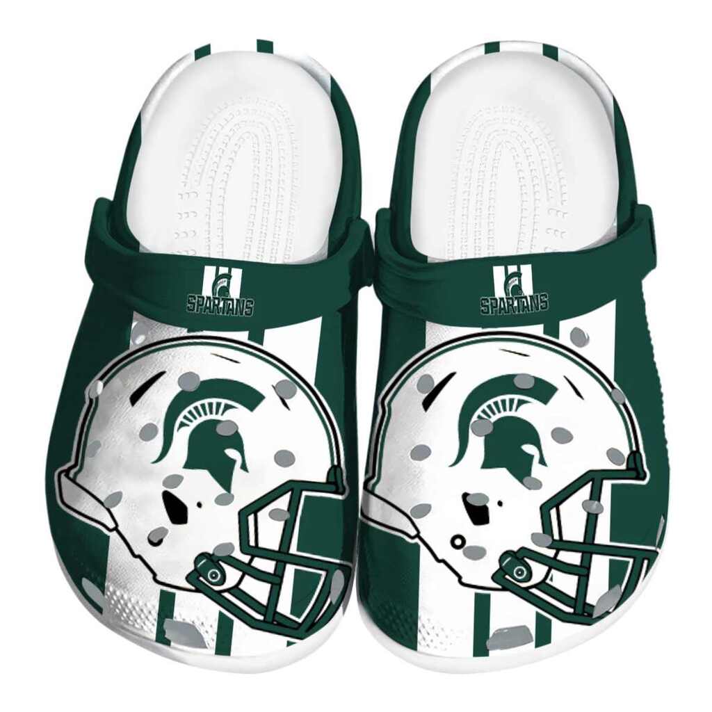 Michigan State Spartans Helmet Stripes ClogTVC180131