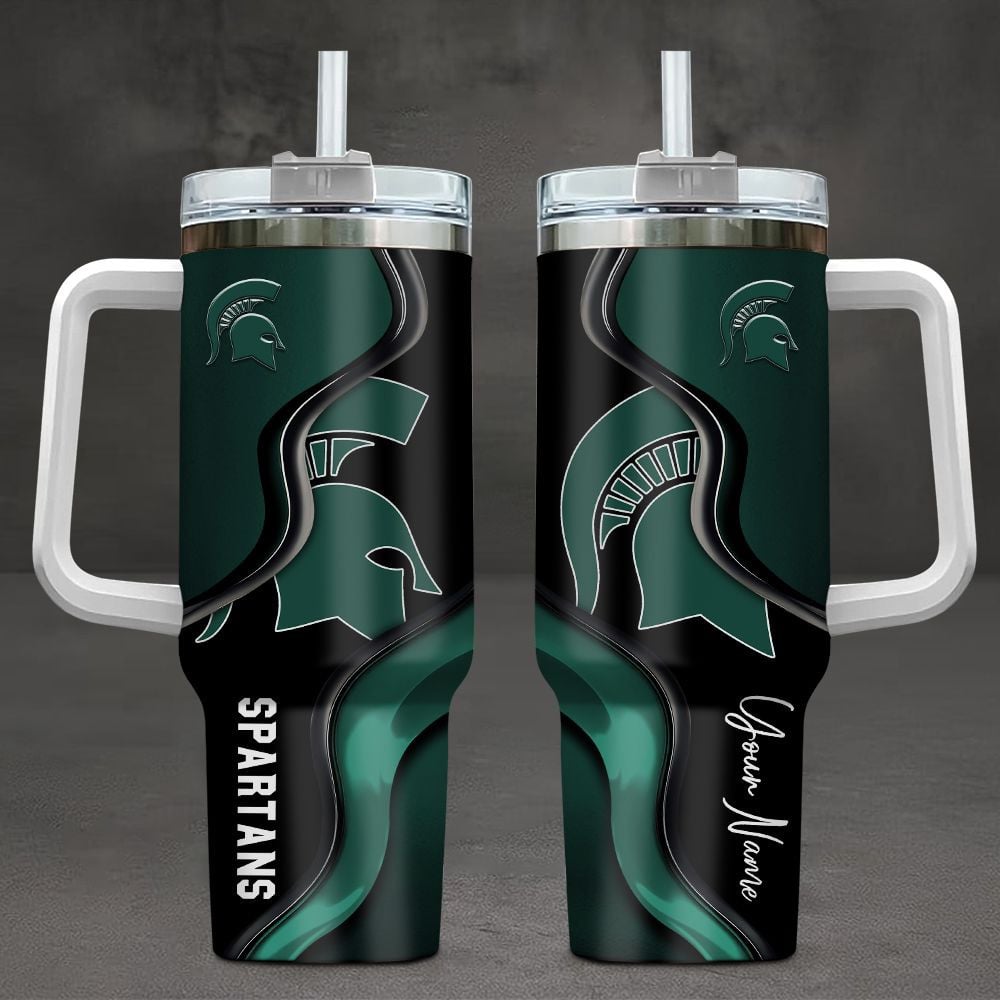 Michigan State Spartans NCAA Custom Stanley Cup 40 oz 30 oz Tumbler With HandleTVC2301105