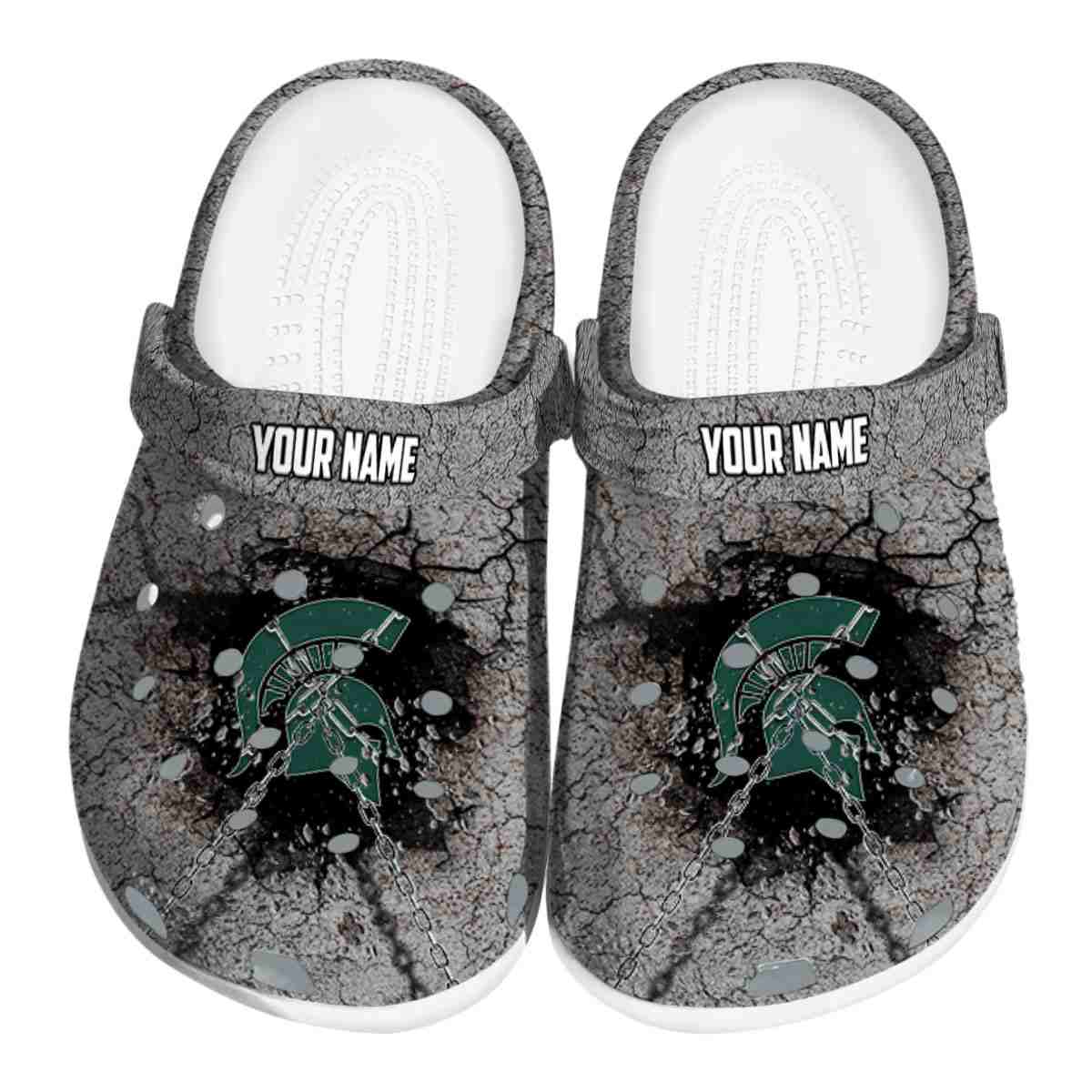 Michigan State Spartans NCAA Sport Crocs Crocband Clogs Shoes Comfortable For Men Women and Kids
