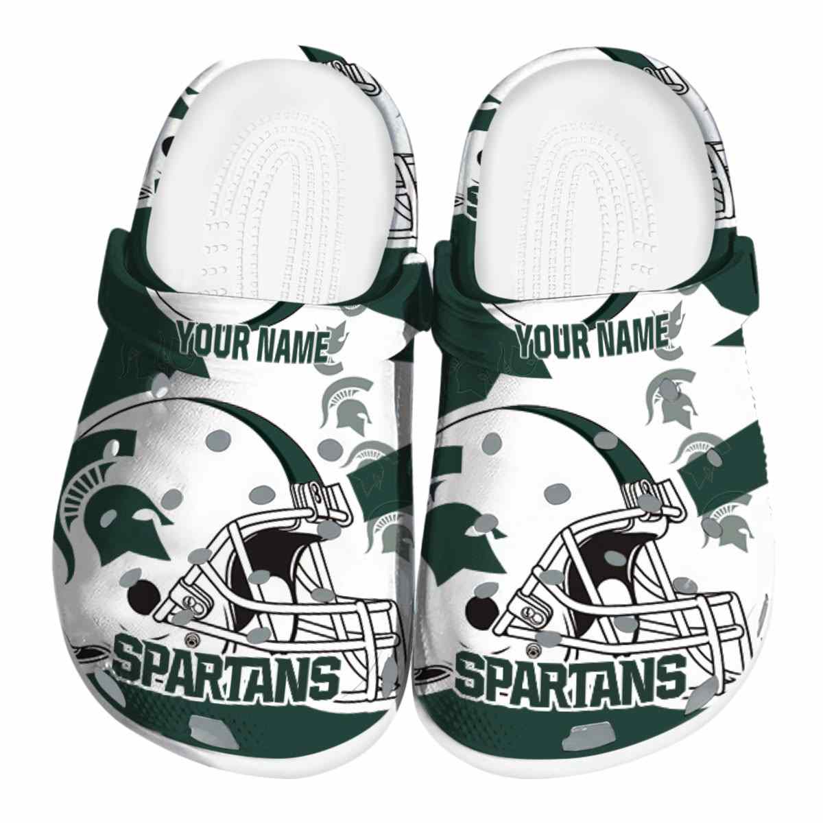 Michigan State Spartans NCAA Sport Crocs Crocband Clogs Shoes Comfortable For Men Women and Kids