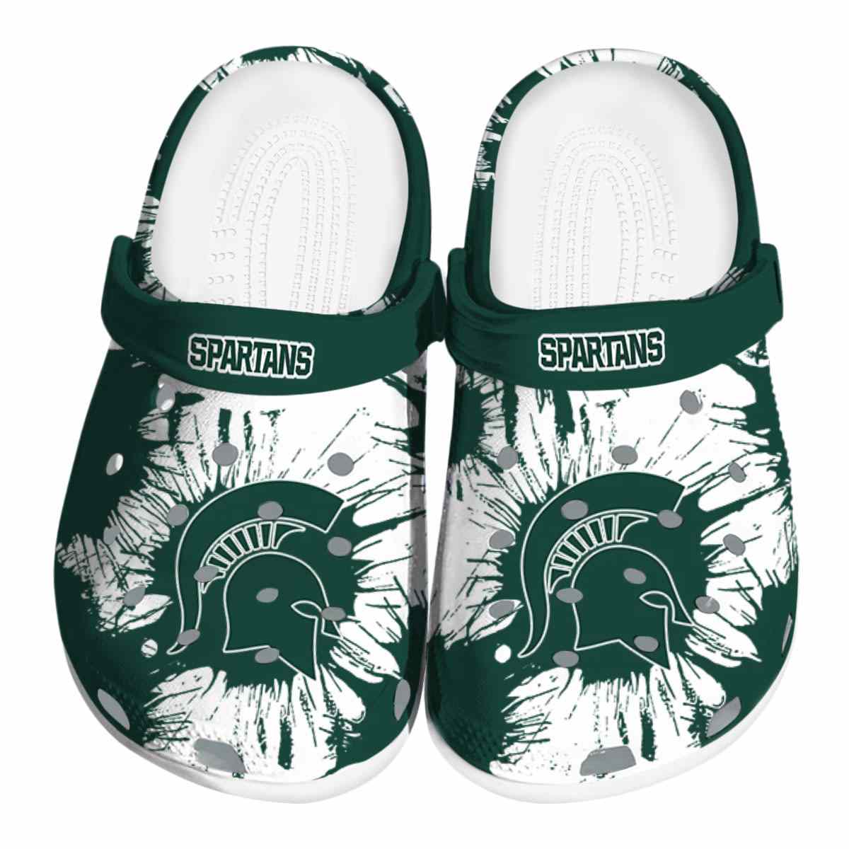 Michigan State Spartans NCAA Sport Crocs Crocband Clogs Shoes Comfortable For Men Women and Kids