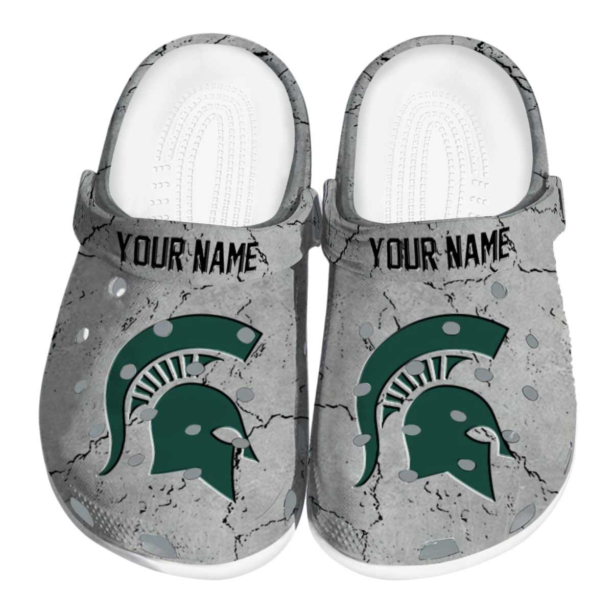 Michigan State Spartans NCAA Sport Crocs Crocband Clogs Shoes Comfortable For Men Women and Kids