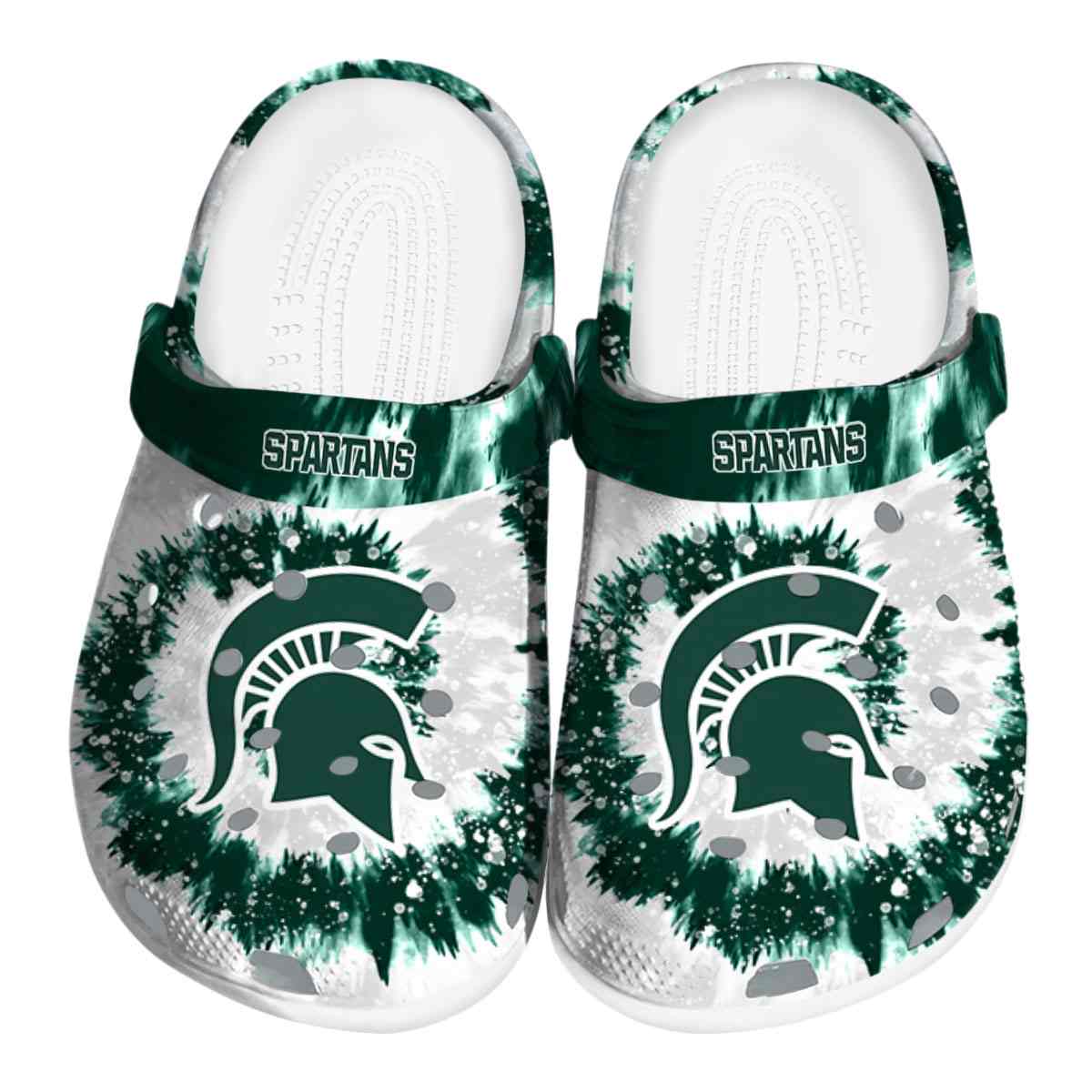 Michigan State Spartans NCAA Sport Crocs Crocband Clogs Shoes Comfortable For Men Women and Kids