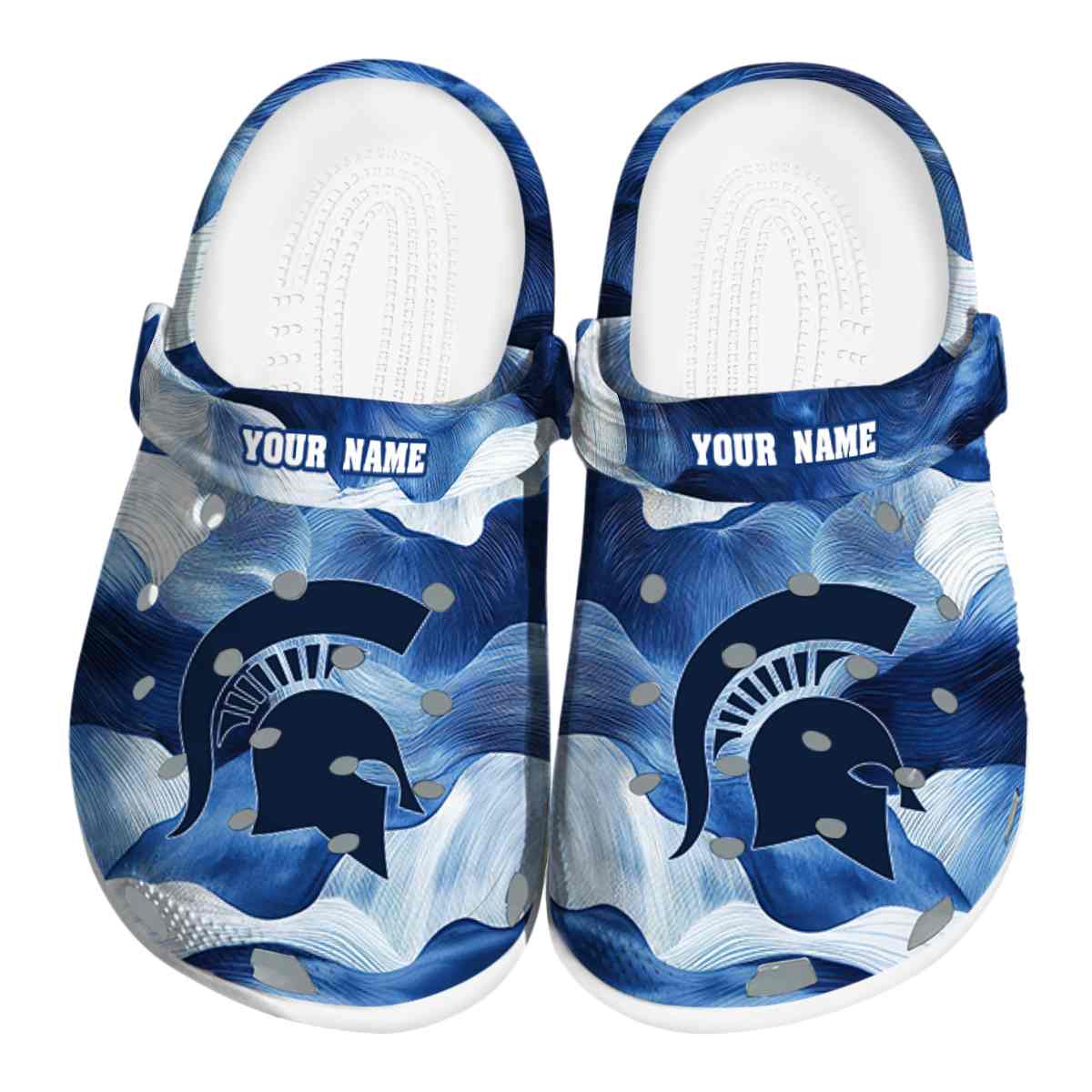 Michigan State Spartans NCAA Sport Crocs Crocband Clogs Shoes Comfortable For Men Women and Kids