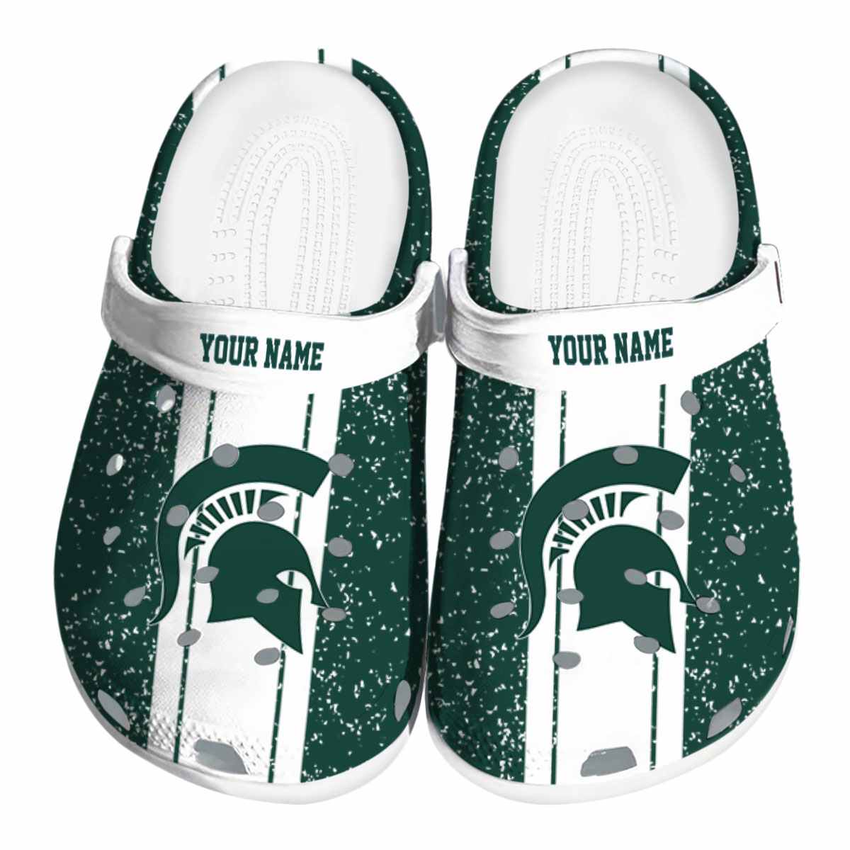 Michigan State Spartans NCAA Sport Crocs Crocband Clogs Shoes Comfortable For Men Women and Kids