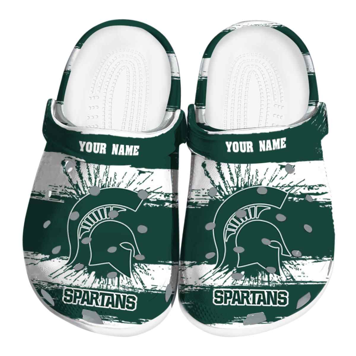 Michigan State Spartans NCAA Sport Crocs Crocband Clogs Shoes Comfortable For Men Women and Kids